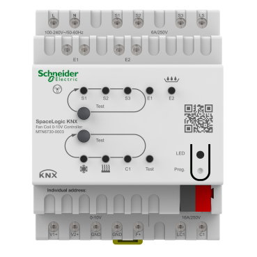 Attuatore Fan Coil 0-10V SpaceLogic KNX – Immagine 2 di 3