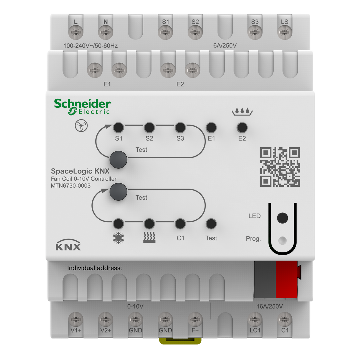 Attuatore Fan Coil 0-10V SpaceLogic KNX