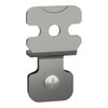 4 staffe di fissaggio a parete in Acciaio Inox AISI 304L per PanelSeT SBX