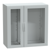 Armadio in poliestere, PanelSeT PLA, porta trasparente, totalmente chiuso, 1250x1250x620mm, IP65, IK08