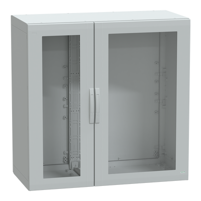 Armadio in poliestere, PanelSeT PLA, porta trasparente, totalmente chiuso, 1250x1250x620mm, IP65, IK08