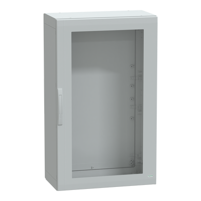 Armadio in poliestere, PanelSeT PLA, porta trasparente, totalmente chiuso, 1250x750x420mm, IP65, IK08