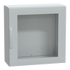 Armadio in poliestere, PanelSeT PLA, porta trasparente, totalmente chiuso, 750x750x320mm, IP65, IK08