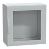 Armadio in poliestere, PanelSeT PLA, porta trasparente, totalmente chiuso, 750x750x420mm, IP65, IK08