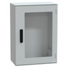 Cassetta in poliestere montata a parete, PanelSeT PLM, porta trasparente, con maniglia, 747x536x300mm, IP66, IK08, RAL 7035