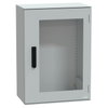 Cassetta in poliestere montata a parete, PanelSeT PLM, porta trasparente, con maniglia, 747x536x300mm, IP66, IK08, RAL 7035