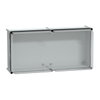 Cassetta PLS, retro in poliestere, coperchio trasparente per PC IP65 36x72x23 cm