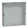 Cassetta PLS, retro in poliestere, coperchio trasparente per PC IP65 54x54x23cm