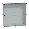 Cassetta PLS, retro in poliestere, coperchio trasparente per PC IP65 54x54x18cm