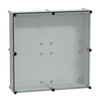 Cassetta PLS, retro in poliestere, coperchio trasparente per PC IP65 54x54x18cm