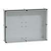 Cassetta PLS, retro in poliestere, coperchio trasparente per PC IP65 54x72x23cm