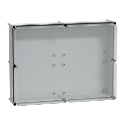 Cassetta PLS, retro in poliestere, coperchio trasparente per PC IP65 54x72x23cm