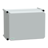 Cassetta PLS, retro in poliestere, copertura PC opaca IP65 27x36x23cm