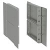 Pannelli laterali zoccolo inox P400xH200 Aisi 304L