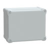 Contenitore in policarbonato , PanelSeT TBP,  UL, IP66, IK08, RAL 7035, A241xL194xP127 con coperchio opaco H40
