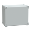 Contenitore in policarbonato , PanelSeT TBP,  UL, IP66, IK08, RAL 7035, A241xL194xP127 con coperchio opaco H40