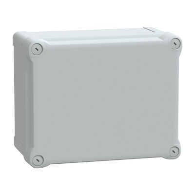 Contenitore in policarbonato , PanelSeT TBP,  UL, IP66, IK08, RAL 7035, A241xL194xP127 con coperchio opaco H40