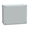 Contenitore in policarbonato , PanelSeT TBP,  UL, IP66, IK08, RAL 7035, A241xL192xP87 con coperchio opaco H20