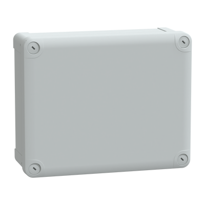 Contenitore in policarbonato , PanelSeT TBP,  UL, IP66, IK08, RAL 7035, A241xL192xP87 con coperchio opaco H20