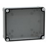 Contenitore in policarbonato , PanelSeT TBP,  UL, IP66, IK08, RAL 7035, A241xL192xP87 con coperchio trasparente H20