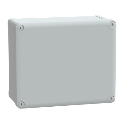 Contenitore in policarbonato , PanelSeT TBP,  UL, IP66, IK08, RAL 7035, A291xL241xP128 con coperchio opaco H60