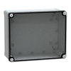 Contenitore in policarbonato , PanelSeT TBP,  UL, IP66, IK08, RAL 7035, A291xL241xP128 con coperchio trasparente H20