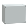 Contenitore in policarbonato , PanelSeT TBP,  UL, IP66, IK08, RAL 7035, A291xL241xP168 con coperchio trasparente H60