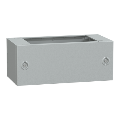 Zoccolo in poliestere tipo ZA per PLA/PLAT H200xL500xP320 RAL 7035