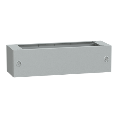 Zoccolo in poliestere tipo ZA per PLA/PLAT H200xL700xP320 RAL 7035