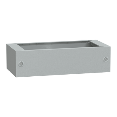 Zoccolo in poliestere tipo ZA per PLA/PLAT H200xL700xP420 RAL 7035