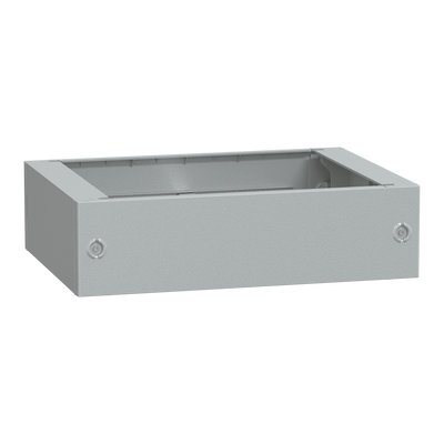 Zoccolo in poliestere tipo ZA per PLA/PLAT H200xL700xP620 RAL 7035