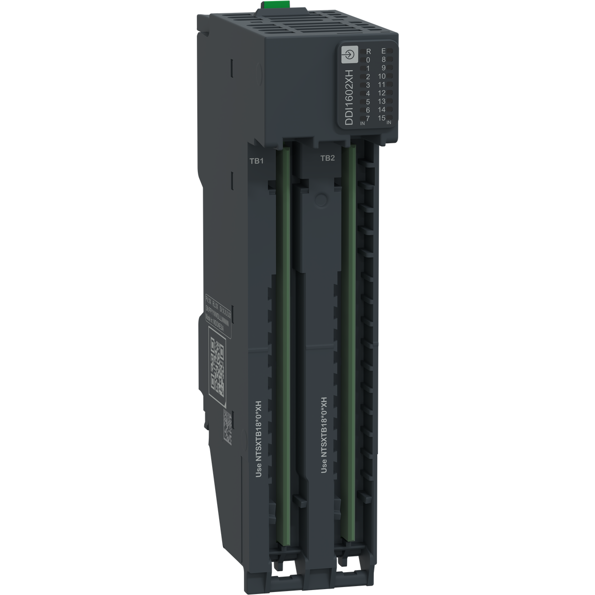 Modulo di ingresso digitale, 16 in, 24 Vcc, Sink, 1/2/3 fili, Hardened, I/O fronte Modicon NTS