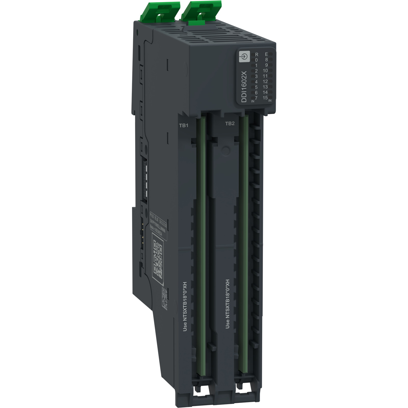 Modulo ingressi digitali + base, 16 In, 24 V CC, Sink, 1/2/3 fili, Modicon Edge I/O NTS