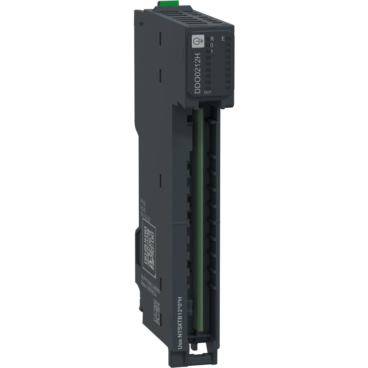Modulo di uscita digitale, 2 uscite isolate, 24 Vcc, 2 A, source, protetto, 1/2/3 fili, hardened, I/O fronte Modicon NTS – Immagine 3 di 4