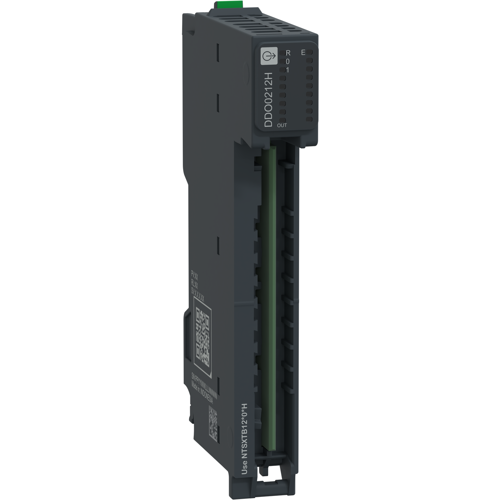 Modulo di uscita digitale, 2 uscite isolate, 24 Vcc, 2 A, source, protetto, 1/2/3 fili, hardened, I/O fronte Modicon NTS