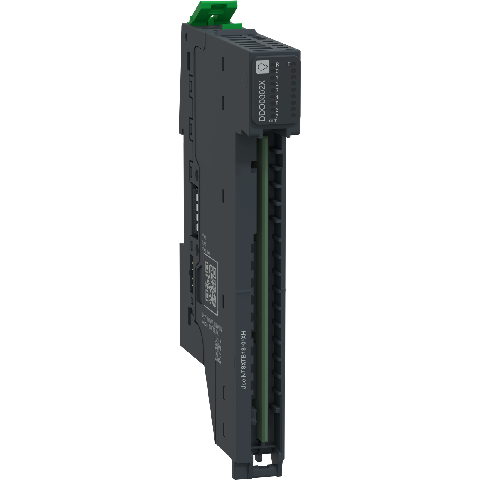 Modulo uscite digitali + base, 8 uscite, 24 V CC, 500 mA, source, protetto, 1/2 fili, Modicon Edge I/O NTS