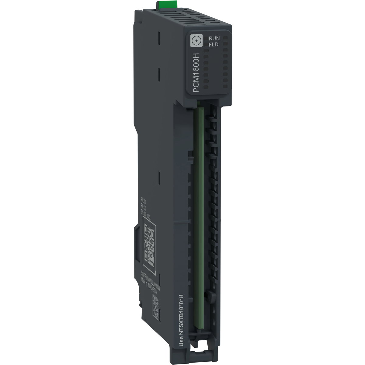 Modulo di distribuzione comune, 24 Vcc, 16 punti, fusibile, temprato, Modicon Edge I/O NTS – Immagine 3 di 4
