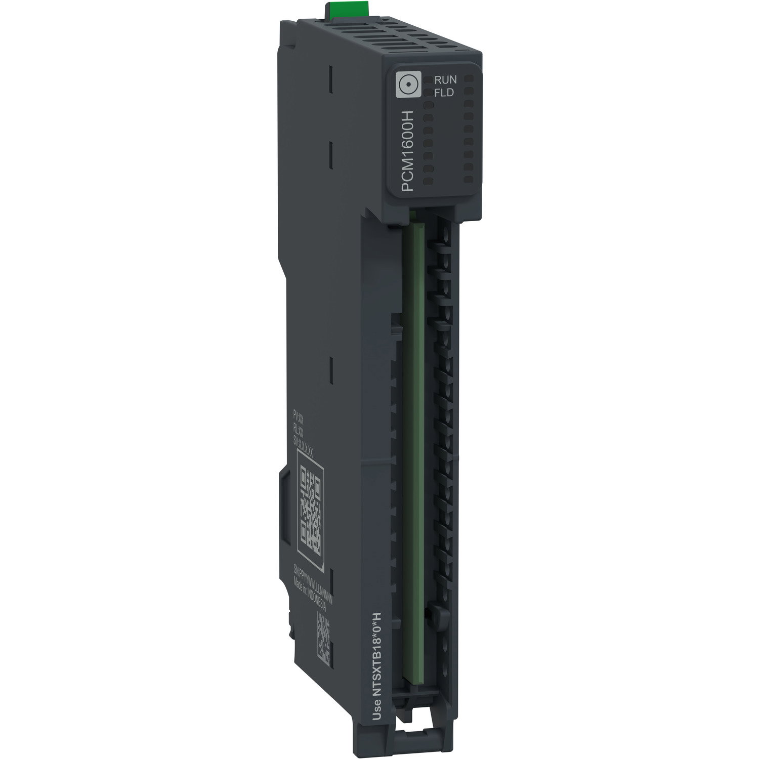 Modulo di distribuzione comune, 24 Vcc, 16 punti, fusibile, temprato, Modicon Edge I/O NTS – Immagine 3 di 4