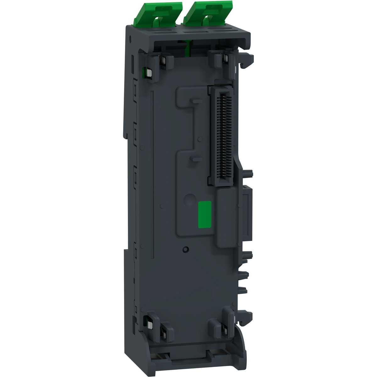 Base di ricambio, 2 slot, per modulo di interfaccia di rete o modulo di estensione del bus, hardened, Modicon Edge I/O NTS – Immagine 3 di 4