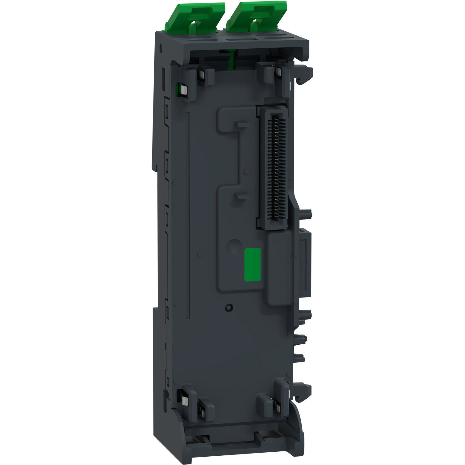 Base di ricambio, 2 slot, per modulo di interfaccia di rete o modulo di estensione del bus, hardened, Modicon Edge I/O NTS – Immagine 3 di 4
