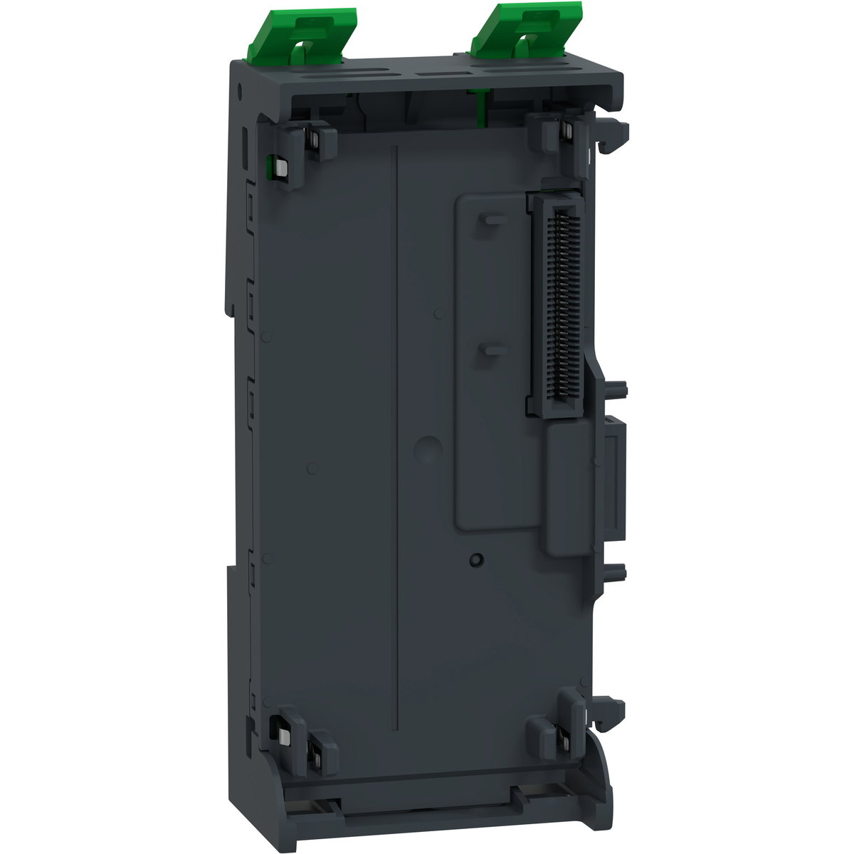Base di ricambio, 3 slot, per modulo di interfaccia di rete o modulo di estensione del bus, hardened, Modicon Edge I/O NTS – Immagine 3 di 4
