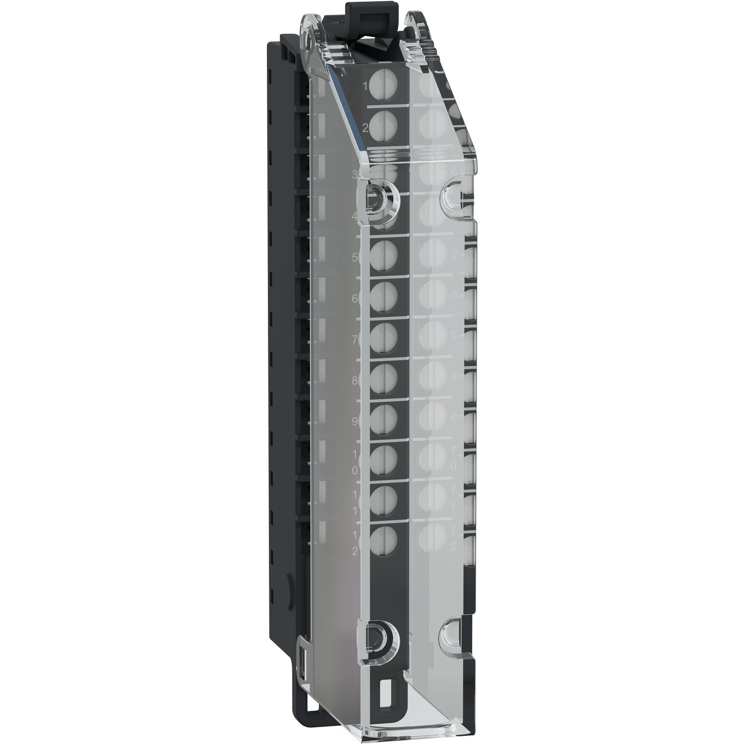 Morsettiera a vite, 12 punti, passo 5 mm, con copertura, da utilizzare su modulo a bassa altezza, temprata, Modicon Edge I/O NTS – Immagine 3 di 4