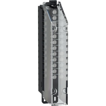 Morsettiera a vite, 12 punti, passo 5 mm, con copertura, da utilizzare su modulo a bassa altezza, temprata, Modicon Edge I/O NTS – Immagine 2 di 4