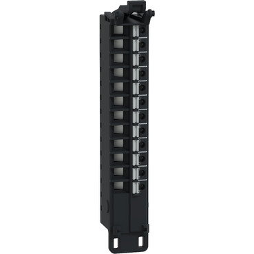Morsettiera a molla, 12 punti, passo 5 mm, senza coperchio, da utilizzare su modulo corto, temprata, Modicon Edge I/O NTS – Immagine 2 di 4