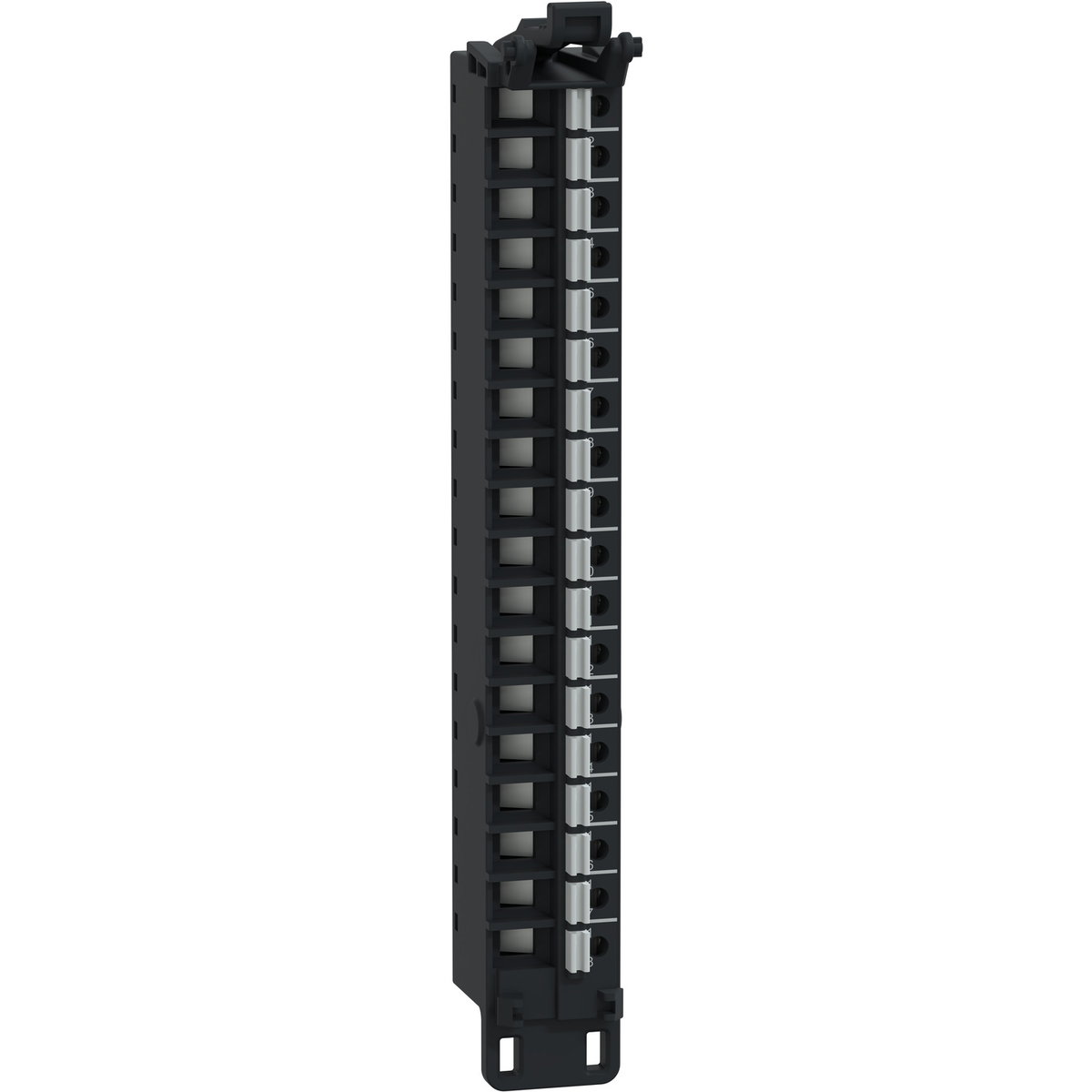Morsettiera a molla, 18 punti, passo 5 mm, senza copertura, uso su modulo ad alta altezza (X), temprata,  Modicon Edge I/O NTS – Immagine 3 di 4