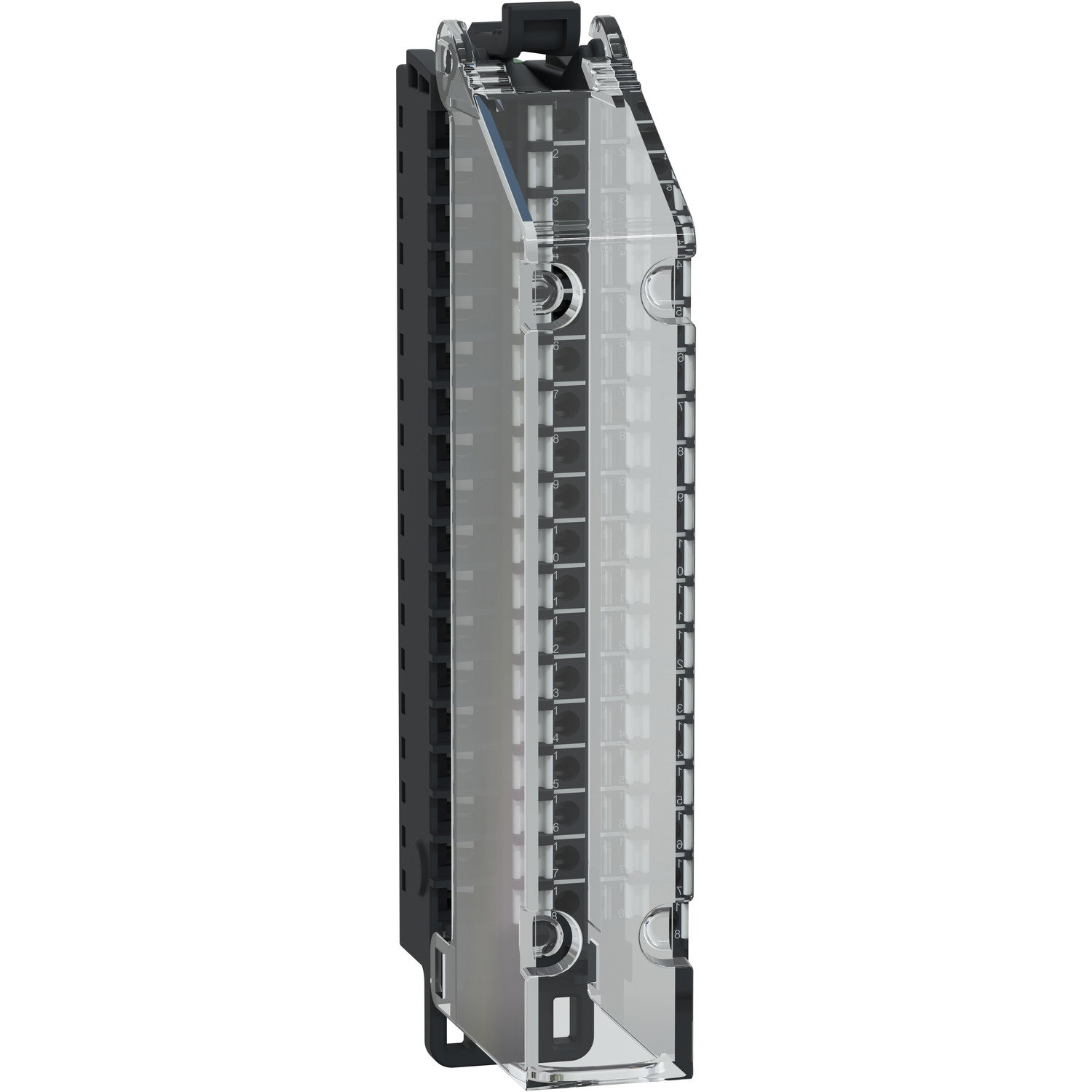 Morsettiera a molla, 18 punti, passo 3,81 mm, con copertura, uso su modulo corto, temprata, Modicon Edge I/O NTS – Immagine 3 di 4