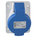 Presa da incasso inclinata IP44 16A 220V 2P+T