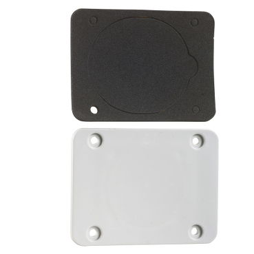 Piastra 65 x 85 cieca per prese 50 x 50 per centralini e quadri stagni Mureva Enclosures - [prezzo per 100 pz] – Immagine 2 di 3