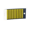 Etichetta gialla clip-in con carattere numerico 0 - set di 200 - [prezzo per 1000 pz]