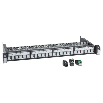 Patch Panel 19 pollici rack, Actassi , Patch Panel equipaggiato, Cat.5e UTP